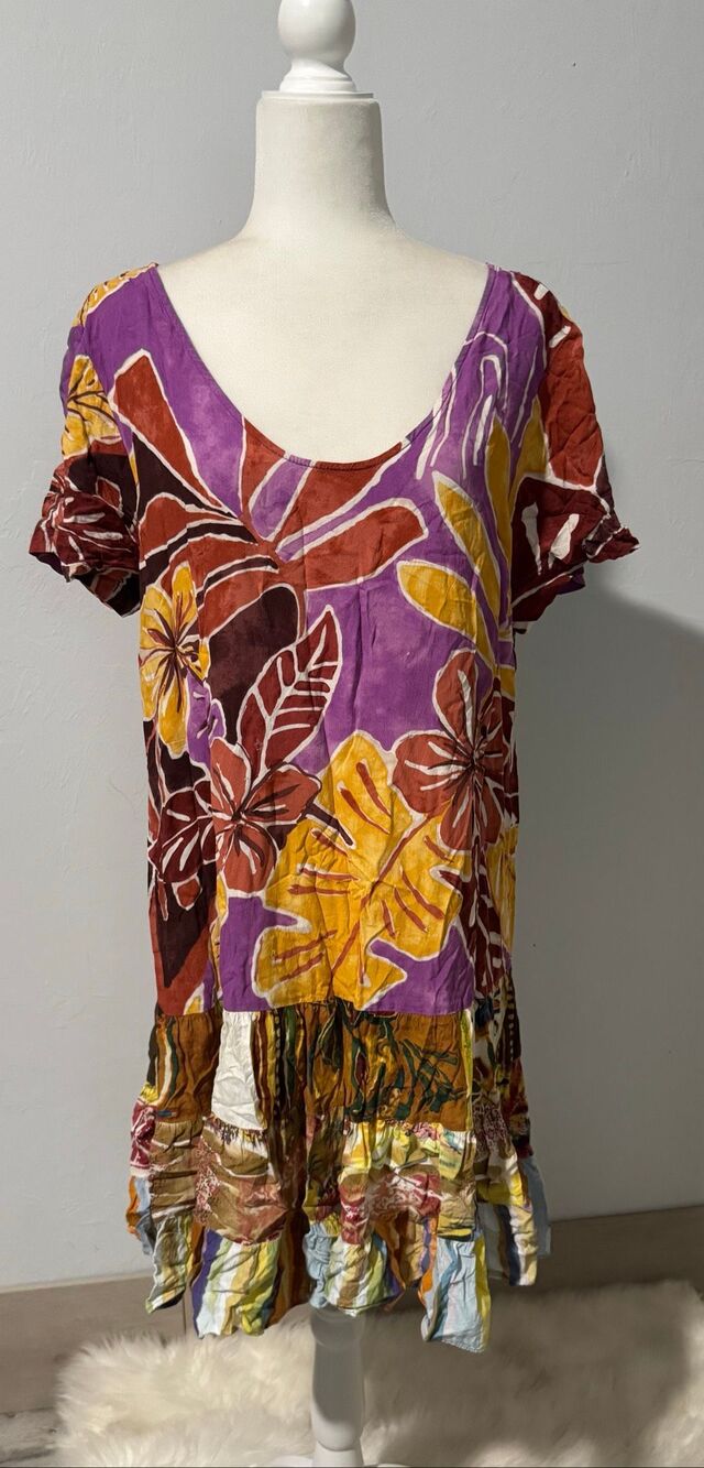 Jams World tropical print dress XL